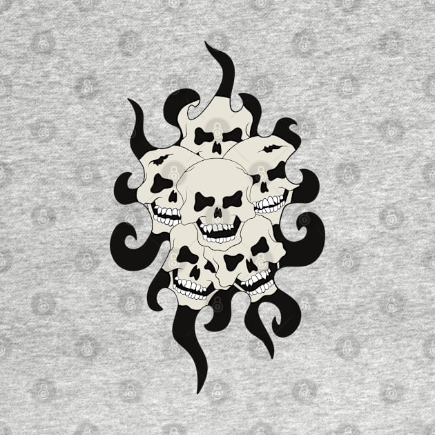 Skull Tattoo Design - Skulls Of The Dead by Funky Chik’n